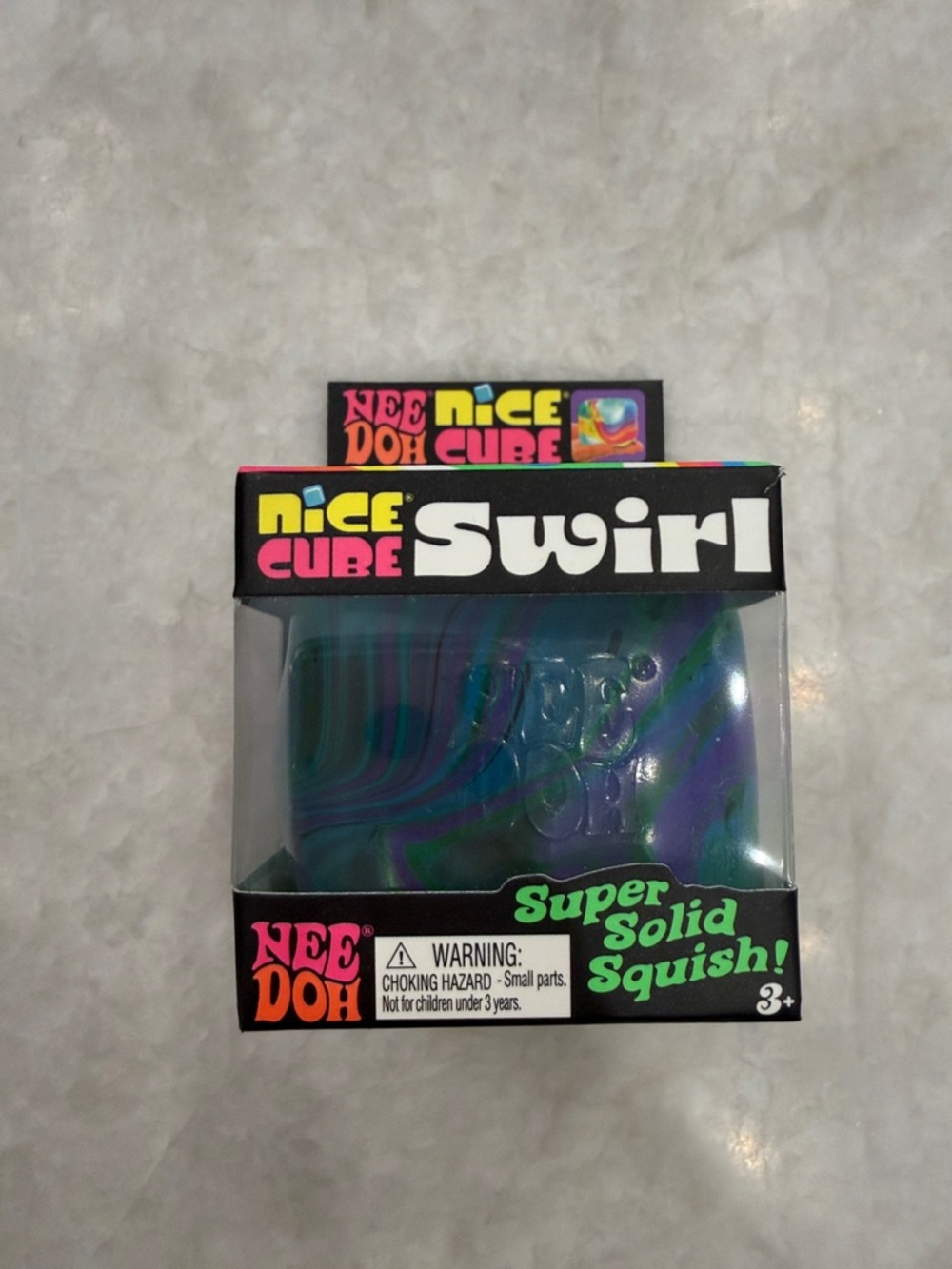 Nice Cube Swirl - Super Solid Squish (Purple & Teal)